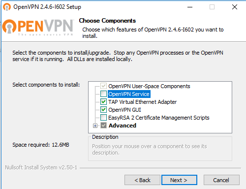 OpenVPN install