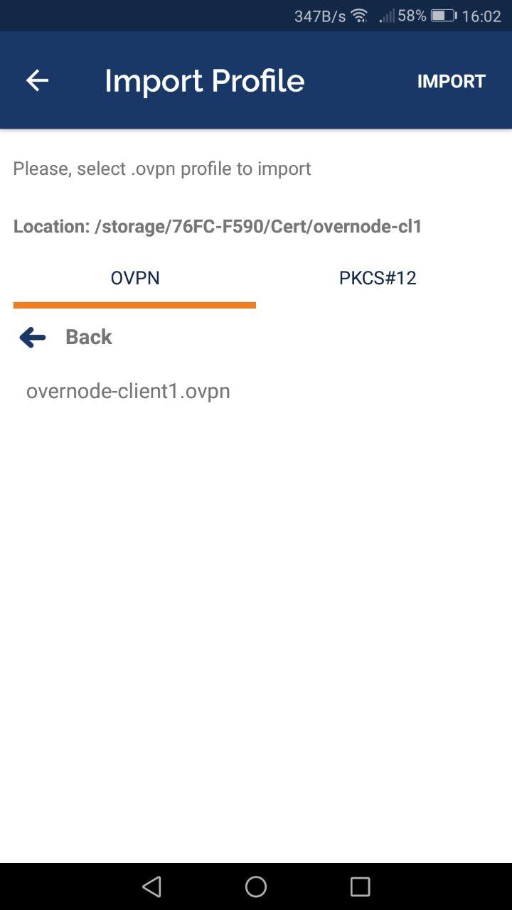 android OpenVPN config